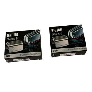 Lot of 2 - Braun Series 5 - 52S Electric Shaver Head Replacement Cassette-Sealed